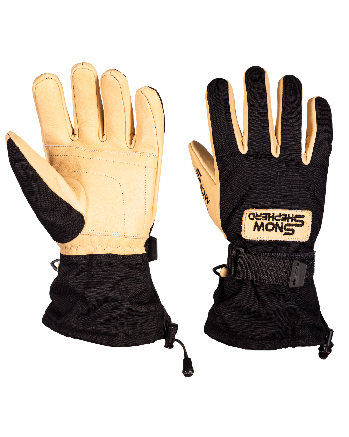 Gauntlet-Handschuhe - Tan/Schwarz