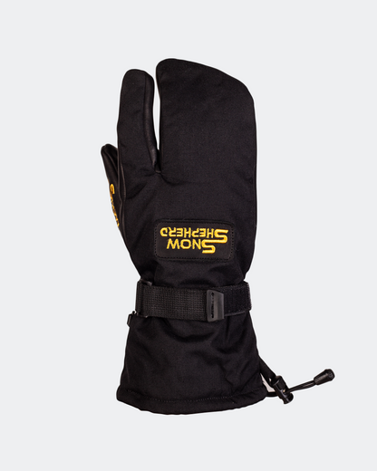 3-Finger-Handschuhe - Schwarz