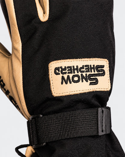 3-Finger-Handschuhe – Tan/Schwarz